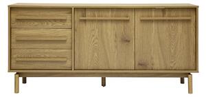 Credenza finitura legno rovere 2 ante 3 cassetti L160 cm YSEULT
