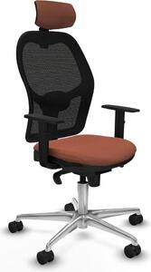 Sedia da ufficio con poggiatesta Jorquera Piqueras y Crespo 1D086N2 Marrone Nero