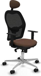 Sedia da ufficio con poggiatesta Jorquera Piqueras y Crespo 1D086N1 Nero Marrone scuro
