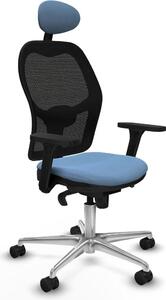 Sedia da ufficio con poggiatesta Jorquera Piqueras y Crespo 3D086N1 Blu cielo