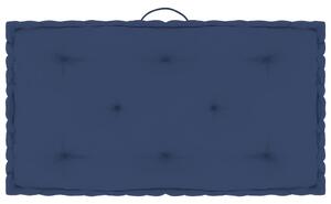 Cuscino per Pallet e Pavimento Blu Navy 73x40x7 cm in Cotone