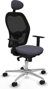 Sedia da ufficio con poggiatesta Jorquera Piqueras y Crespo 1D086N1 Grigio scuro