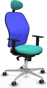 Sedia da ufficio con poggiatesta Jorquera Piqueras y Crespo 1D086G1 turchese
