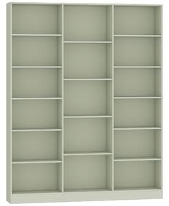 HOMCOM Libreria a 6 livelli con 17 scomparti, 149x23,6x188 cm, verde | Aosom Italy