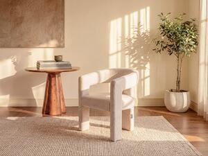 Poltrona in Tessuto testurizzato Beige - FAVINA