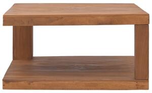Tavolino da Salotto 65x65x33 cm in Legno Massello di Teak