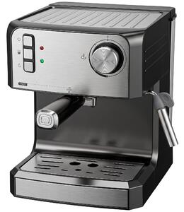 HOMCOM Macchina per caffè espresso 20 bar con lancia vapore e serbatoio 1,6 L, nero | Aosom Italy