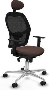 Sedia da ufficio Piqueras y Crespo 1D086N1 Nero Marrone scuro