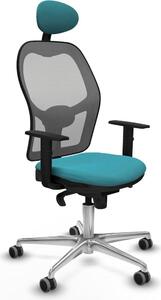 Sedia da ufficio con poggiatesta Jorquera Piqueras y Crespo 1D086G1 turchese