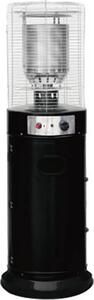 Domus Stufa a Gas per Bombola GPL da Esterno Potenza 11 kW Volume riscaldabile 20 m3 con Ruote colore Nero - 2636885 Short Round Patio