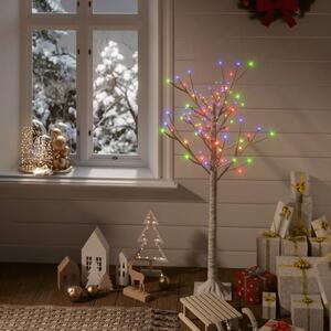 ALBERO DI NATALE LUMINOSO 90 CM CON LUCI LED FIBRA OTTICA BIANCO CALDO