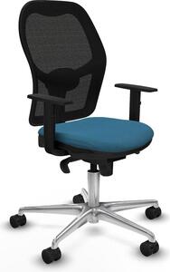 Sedia da ufficio Piqueras y Crespo 1D086N0 Nero Verde petrolio
