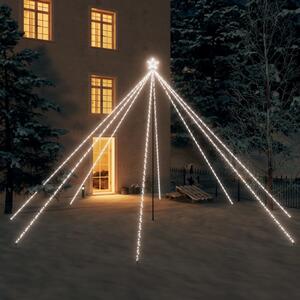 Luci Albero di Natale Interni Esterni 800 LED Bianco Freddo 5 m