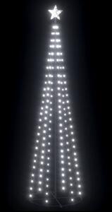Albero di Natale a Cono con 136 LED Bianco Freddo 70x240 cm