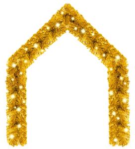 Ghirlanda Natalizia con Luci a LED 10 m Oro