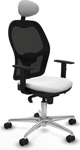 Sedia da ufficio con poggiatesta Jorquera Piqueras y Crespo 1D086N1 Bianco