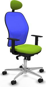 Sedia da ufficio con poggiatesta Jorquera Piqueras y Crespo 1D086N1 colore Pistacchio
