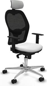 Sedia da ufficio con poggiatesta Piqueras y Crespo 1D086N2 Bianco
