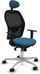 Sedia da ufficio Piqueras y Crespo 1D086N1 Nero Verde petrolio