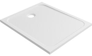 Piatto doccia SENSEA resina sintetica e polvere di marmo Easy 80 x 100 cm bianco