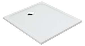 Piatto doccia SENSEA resina sintetica e polvere di marmo Easy 80 x 100 cm bianco