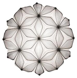 Plafoniera Slamp, C'EST LA VIE, dimmerabile, Nero, Soggiorno, Plastica, Design