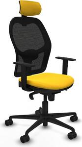 Sedia da ufficio con poggiatesta Jorquera Piqueras y Crespo 1D036N2 Giallo