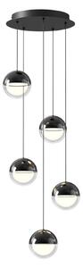 Lampadario LED a sospensione con cavo ZIREA LED/30W/230V nero