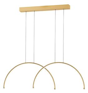Lampadario LED sospeso su cavo MEGAN LED/39W/230V, finitura oro