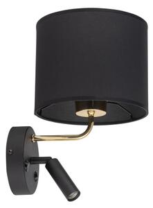 Lampada LED flessibile RICHI 1xE27/15W + LED 3W/230V nera