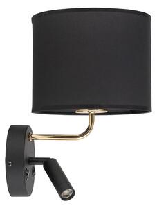 Lampada LED flessibile RICHI 1xE27/15W + LED 3W/230V nera