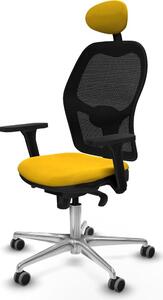 Sedia da ufficio con poggiatesta Piqueras y Crespo 3D086G1 Giallo