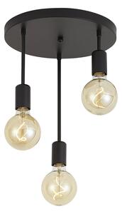 Plafoniera moderna nera 3 luci - Facil