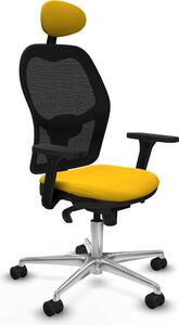Sedia da ufficio con poggiatesta Piqueras y Crespo 3D086N1 Giallo