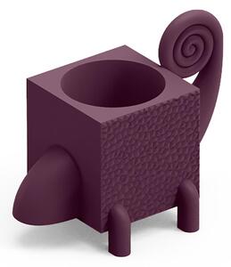 Contenitore Multifunzione FERA CAMA , il Camaleonte di Design Dimensioni 26,5x43,6x h43,3 cm vaso, a portaoggetti o a elemento decorativo colore Ametista