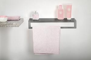 Porta Asciugamano da Bagno da Lavabo BIG In Plexiglass CLIO TOILET STAND Dimensioni 55x16x h 10 cm - peso 0.7kg Colore Grigio fum�