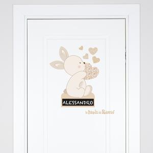 Adesivi porta Amore e Tenerezza Adesivo porta Rosa - Adesivi Murali per Bambini