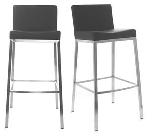 Set di 2 sgabelli design nero Epsilon