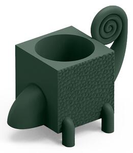 Contenitore Multifunzione FERA CAMA , il Camaleonte di Design Dimensioni 26,5x43,6x h43,3 cm vaso, a portaoggetti o a elemento decorativo colore Smeraldo