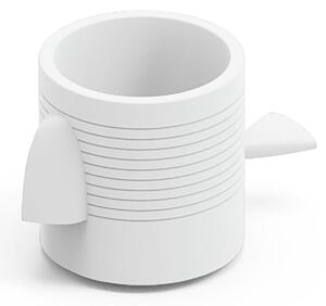 Contenitore Multifunzione FERA JAGO DEP , il pappagallo di Design Dimensioni 26,5x43,6x h43,3 cm vaso, a portaoggetti o a elemento decorativo colore perla