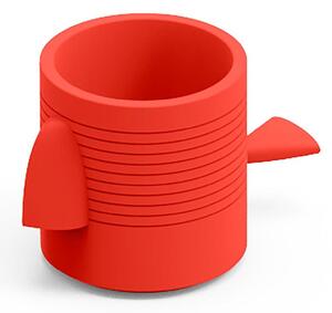 Contenitore Multifunzione FERA JAGO DEP ,il pappagallo di Design Dimensioni 26,5x43,6x h43,3 cm vaso, a portaoggetti o a elemento decorativo colore Corallo