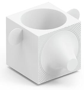 Contenitore Multifunzione FERA CAPO TRAY, L'ORSO di Design Dimensioni 33,2x27,7x h 21,3 cm vaso, a portaoggetti o a elemento decorativo colore perla