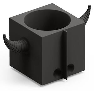 Contenitore Multifunzione FERA OROT DEP, il Toro di Design Dimensioni 40x22x h21 cm vaso, a portaoggetti o a elemento decorativo colore Onice