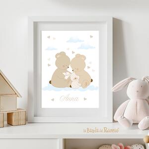 Tutte le decorazioni murali Quadro cameretta Family - Adesivi Murali per Bambini