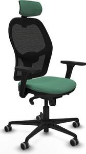Sedia da ufficio con poggiatesta Jorquera Piqueras y Crespo 3D036G2 Verde smeraldo