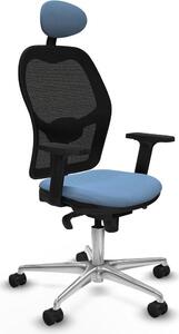 Sedia da ufficio con poggiatesta Jorquera Piqueras y Crespo 2D086N1 Blu cielo