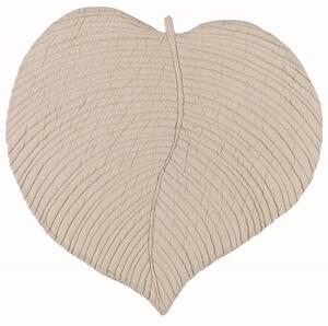 Blanc Mariclo' Tovaglietta Americana a forma di Foglia in cotone ( 2 colori) Beige