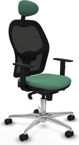 Sedia da ufficio con poggiatesta Jorquera Piqueras y Crespo 1D086N1 Verde smeraldo