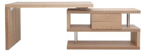Scrivania design modulare con vano contenitore 2 cassetti rimovibili legno MAX
