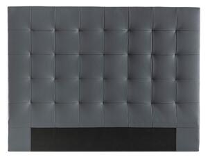Testiera del letto imbottita grigio scuro 160 cm HALCIONA